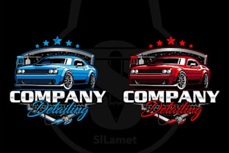 design auto detailing automotive mobile detailing auto repair car wash logo