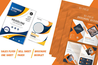 design sales brochure, one pager, sell sheet, sales flyer to boost your sales