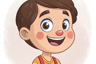 create simple cartoon portrait