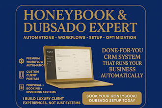 automate honeybook client booking, contracts and payments workflow for creatives