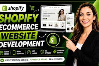 shopify ecommerce store, one product shopify store, shopify product listing