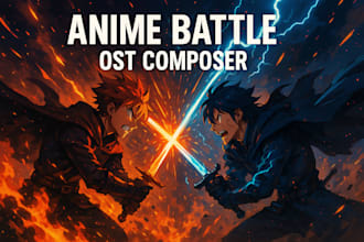 compose and produce epic anime battle ost or boss theme