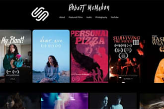 build squarespace photographer website squarespace cinematographer videographer