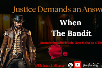 design cinematic podcast promo posters and social media