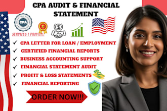 audit financial statement CPA lawyer CPA letter employment loan profit and loss
