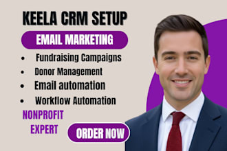 do keela nonprofit crm keela email marketing keela email automation