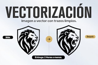vectorizaré tu imagen o logo en illustrator