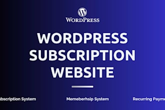 build wordpress subscription system
