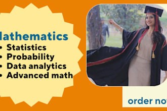 provide help in probability, statistics, and data analysis