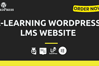 create an elearning wordpress website with tutor lms learndash