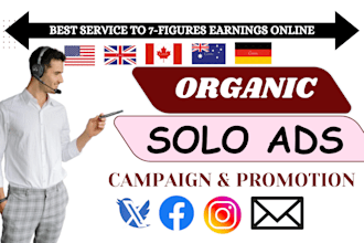 boost your affiliate link solo ads campaign twitter promotion x500k clicks
