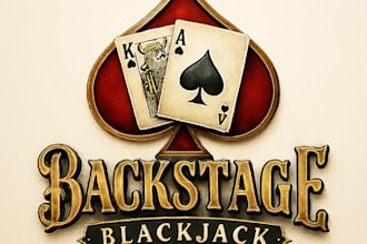 design a vintage circus style logo with custom illustration