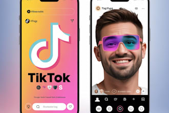design viral ar filter for instagram, snapchat or tiktok