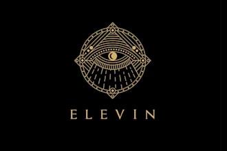 create sacred geometry or spiritual or mystical logo design