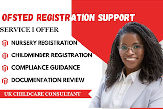 help with ofsted registration and childcare compliance support