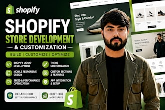 customize, develop, and redesign shopify stores using liquid