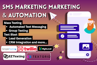 do textgrid gohighlevel SMS automation, automate twilio ez texting simpletexting