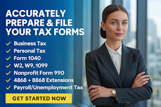 prepare and file irs individual tax forms 1040 and 4868
