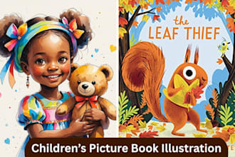 do childrens picture book illustration, kids picture book illustrator, cartoon