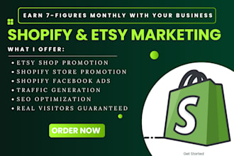 boost etsy shop promote shopify ecommerce marketing sales