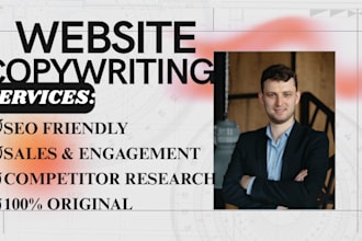 write SEO website content and sales driven copywriting
