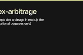 develop dex crypto bot, dex arbitrage bot, dex solana bot