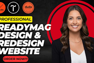 build responsive readymag tilda website webflow website
