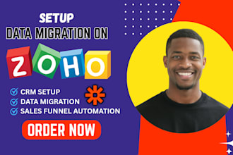 setup data migration on zoho crm zapier integration  zoho crm zoho customization