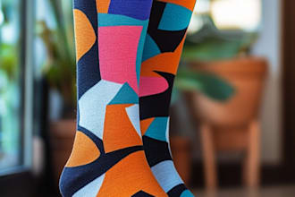 do a creative socks unique sock design for you