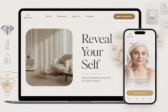 design a med spa, plastic surgery or aesthetics clinic website with gohighlevel