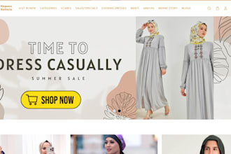 build abaya shopify store islamic clothing website  islamic wears fashion store