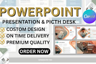 design powerpoint presentation and investor pitch deck for your business
