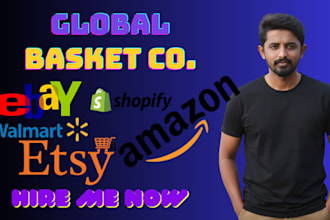 arrange product listing on amazon etsy ebay walmart shopify