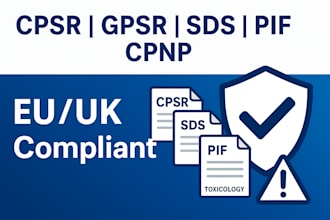 do gpsr, cpsr, sds, msds, cpnp, pif safety, toxicology report, label for uk eu