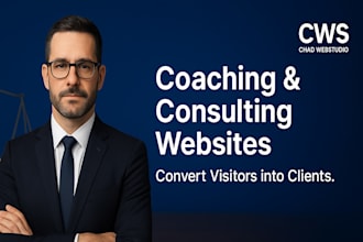 design coaching website, consulting website with booking and lead capture system