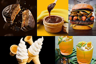do 3d food product animation 3d beverage cgi, 3d snacks, 3d restaurant video ads