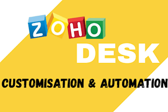 zoho desk setup, zoho customization, zoho automation integration services