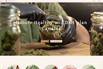 design cbd website marijuana website cannabis shopify store vape tobacco store