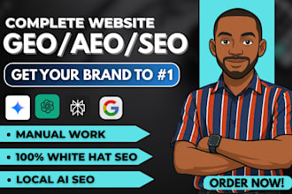 do complete monthly geo, local seo geo aeo, voice search and powerful backlinks