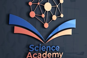 design a science academy logo