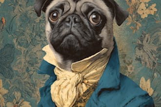 design a custom disney pet portrait