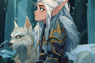 draw your fantasy, dnd, world of warcraft character