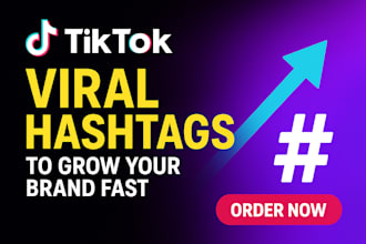 create a tiktok content plan with viral hashtags to grow your brand fast