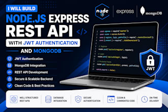 build node js express rest API with jwt authentication and mongodb
