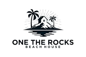 design vacation rental, holiday home, or airbnb business logo