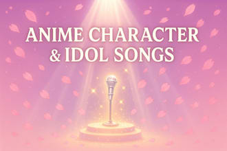 create original anime character or idol style songs with lyrics and melody