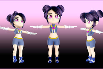 modeling rigging 3d cute character, animal, mascot, cartoon character in blender
