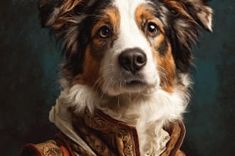 design a custom disney pet portrait