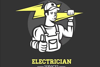 create awesome and gorgeous electrician logo design