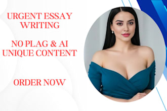 write an urgent essay as an essay writer